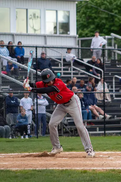 Batter in his stance waiting on a pitch