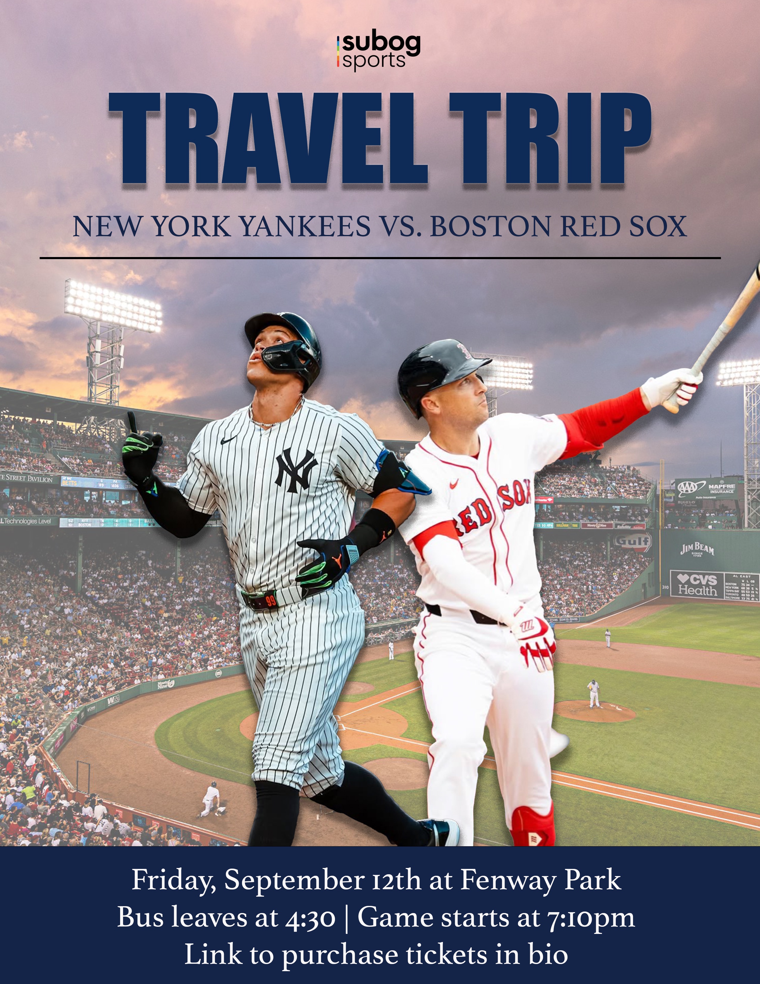 Yankees vs Red Sox graphic